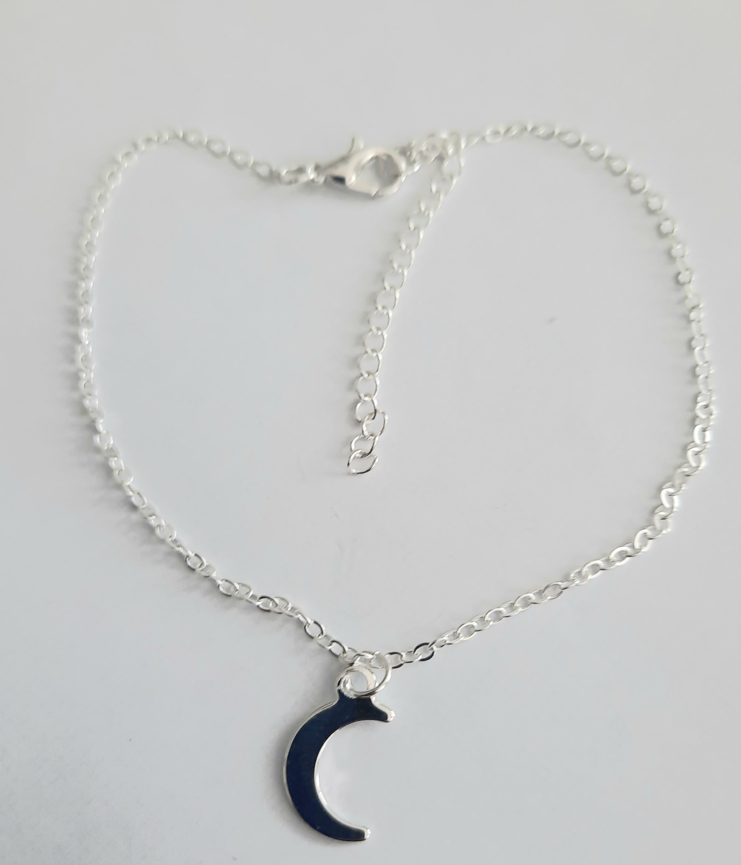 Silver Moon Anklet