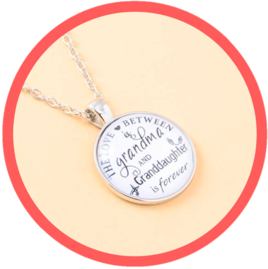 Grandma and Grandaughter Necklace