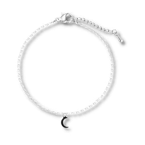 Silver Moon Anklet