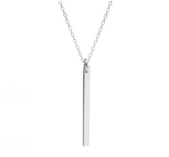 Silver Matchstick Necklace