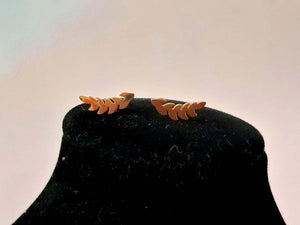 Golden Angel Feather Earrings