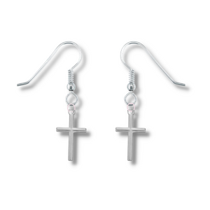 Cross dangel earrings