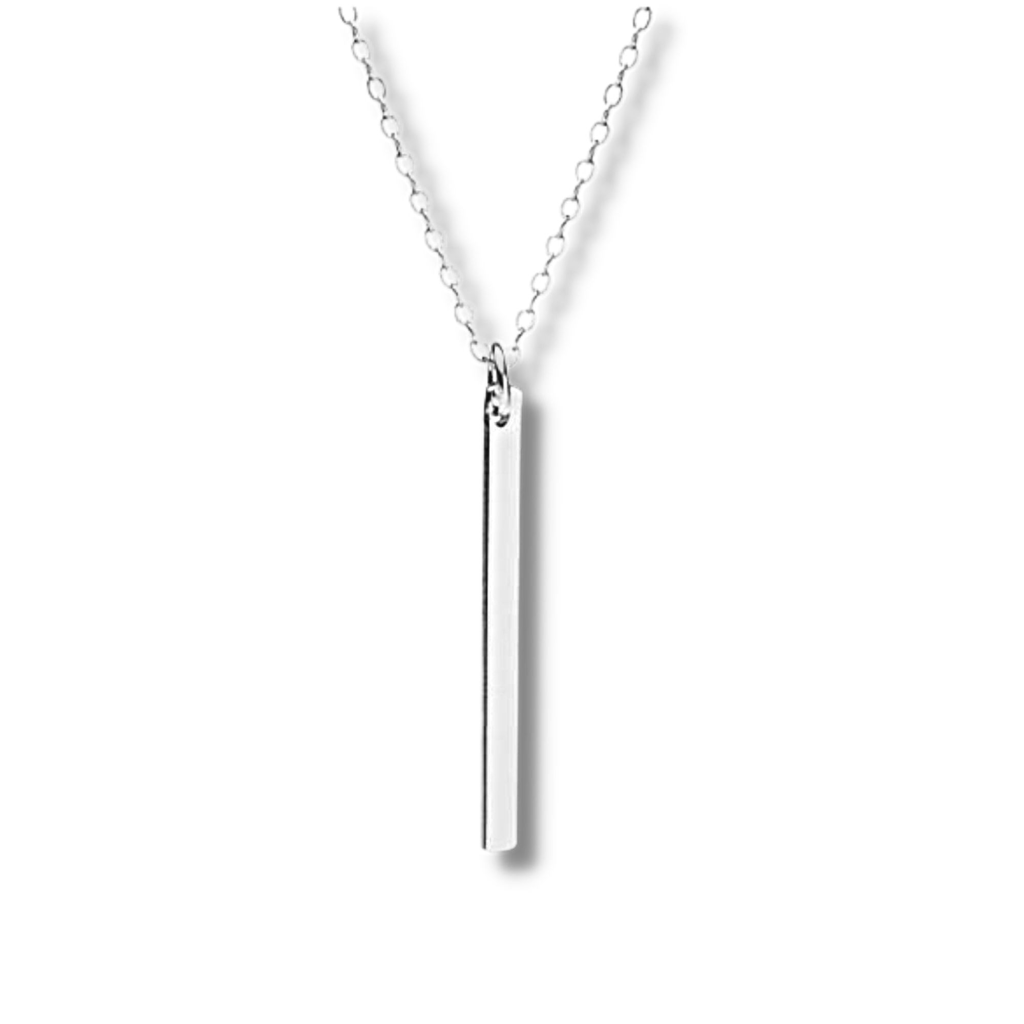 Silver Matchstick Necklace