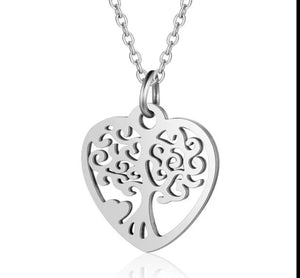 Tree Of Life Heart Necklace