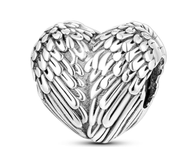 Angel wing charm